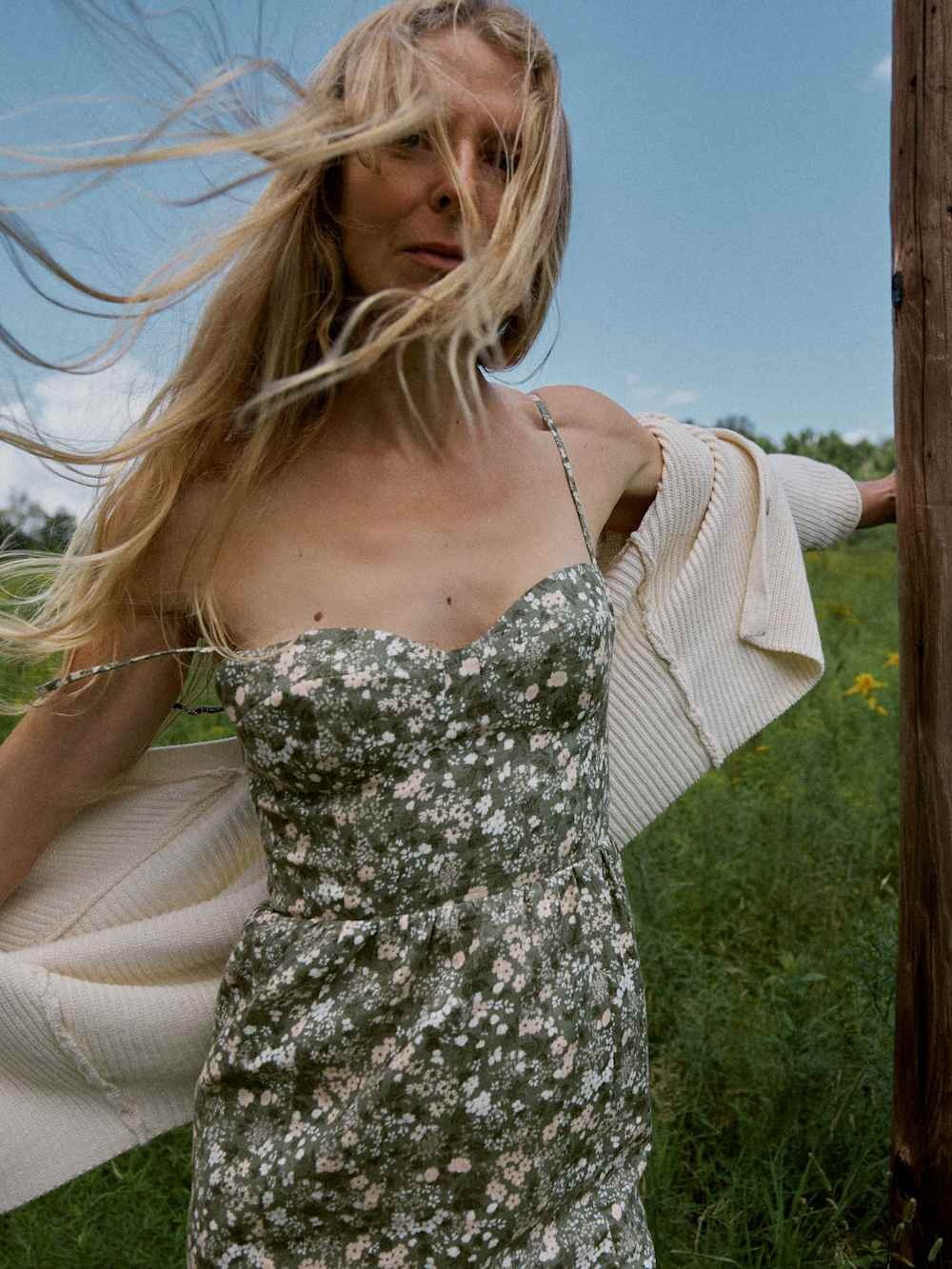 Reformation Effie Linen Maxi Dress 2 Linseed Green Floral NWT $298